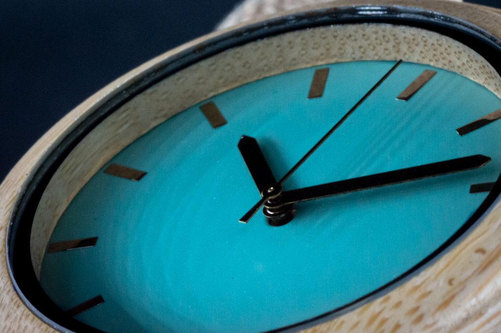 Reloj de madera correa azul claro Ladyblue 39mm - Imagen 7