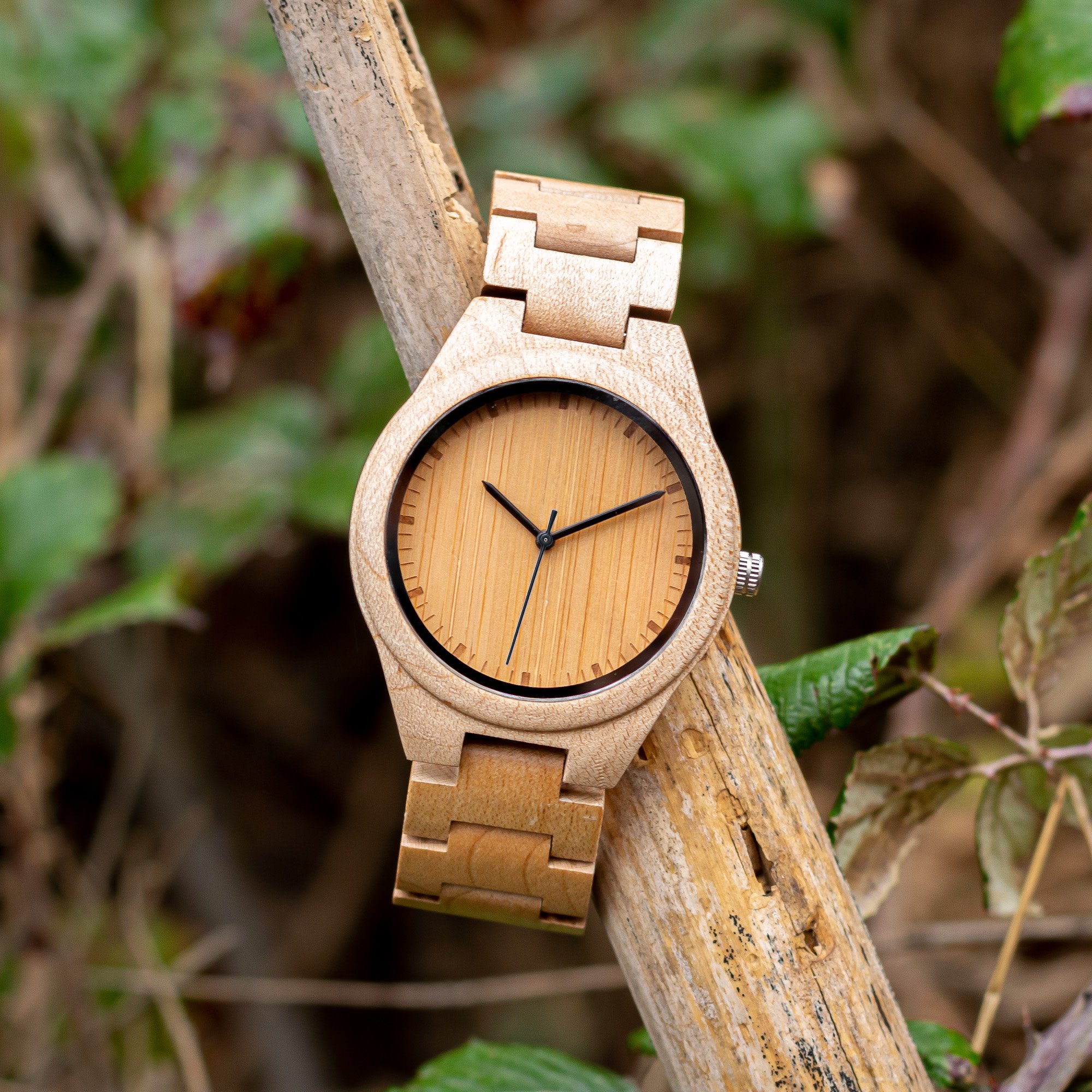 Reloj de pulsera Shine 44mm Woodenson