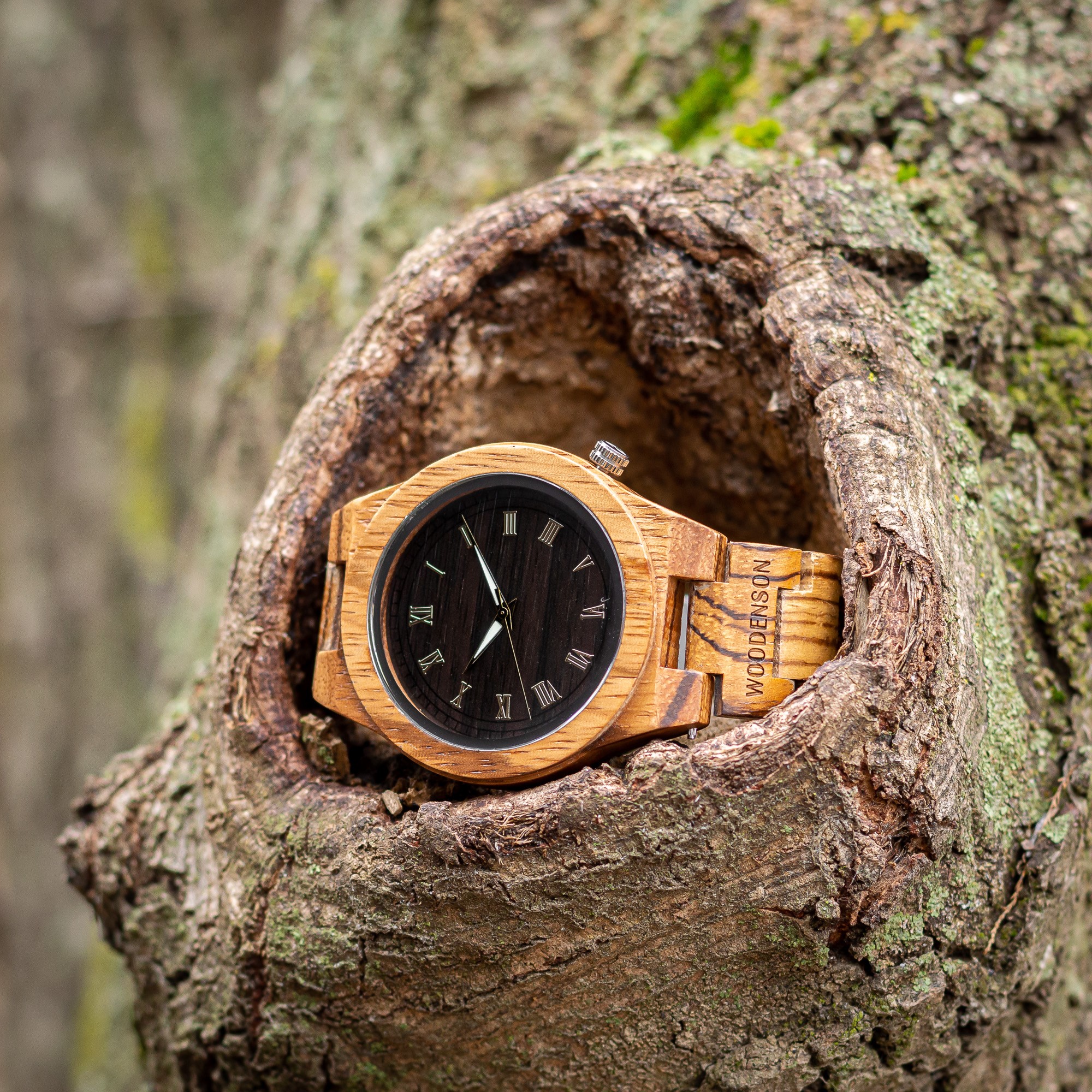 delicadeza Y equipo declarar Relojes de Madera Natural Woodenson | Tienda Oficial