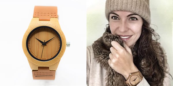 reloj madera mujer