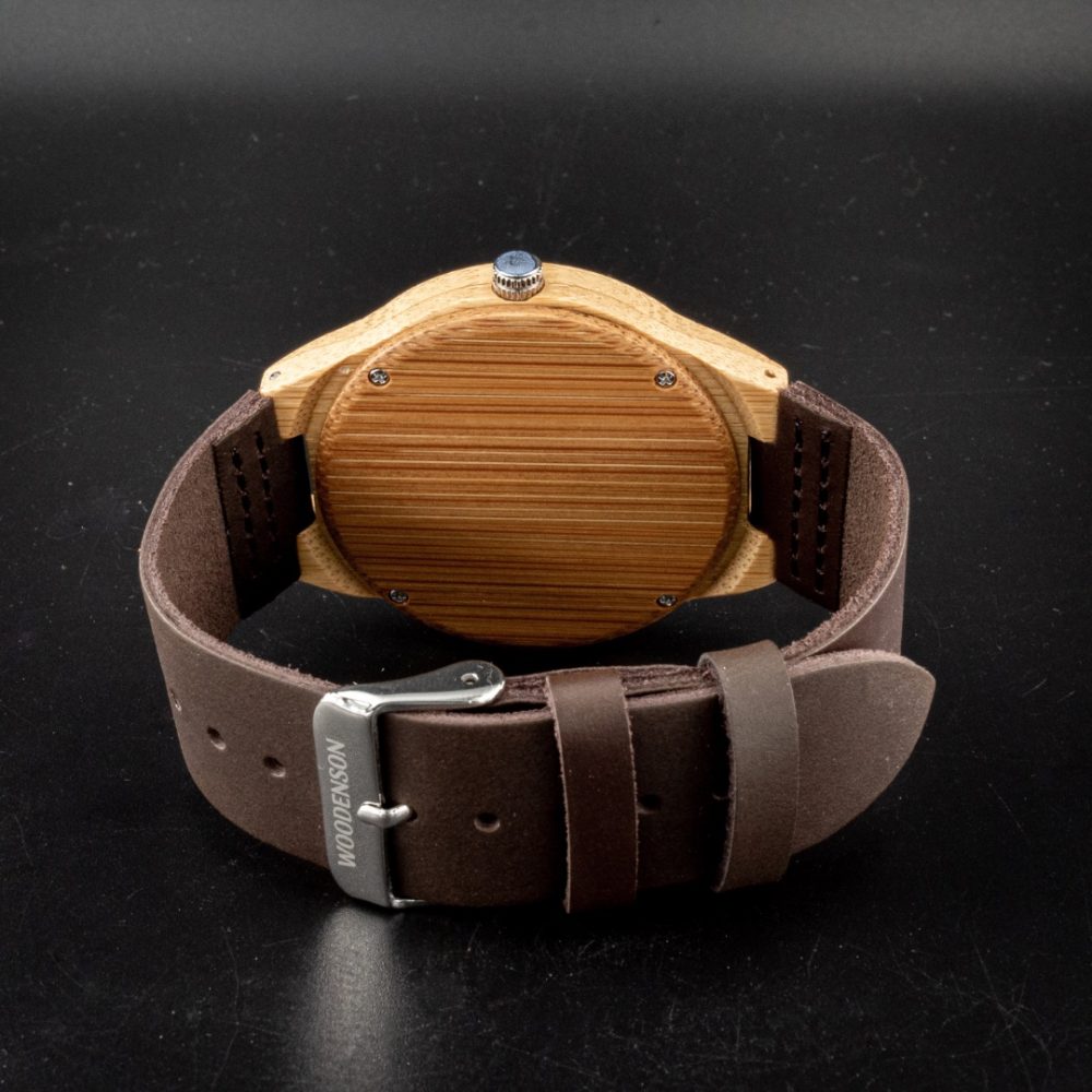Reloj de madera de bambú modelo Zui - Imagen 4