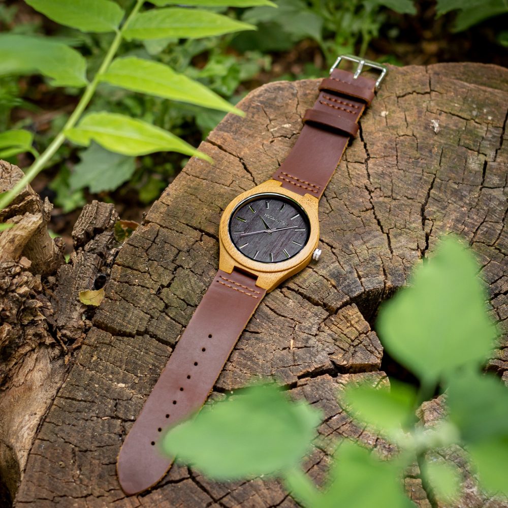 Reloj de madera de bambú modelo Zui - Imagen 5