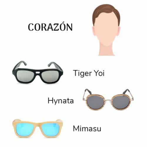 gafas cara corazon