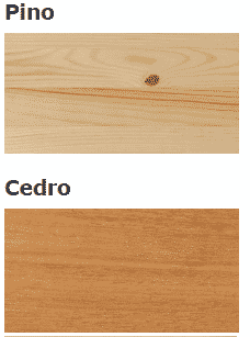 diferencia entre pino y cedro