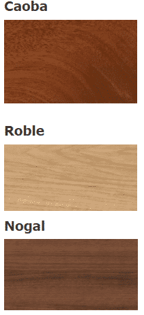 caoba roble y nogal