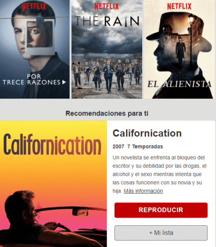 Contenido dinámico en email de netflix