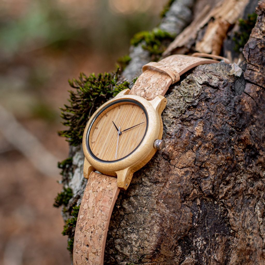 Reloj de madera con correa de corcho Camden Cork 39mm - Imagen 3