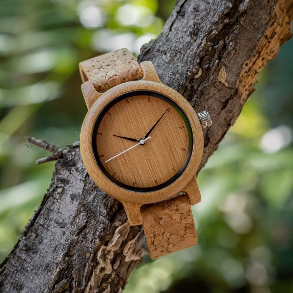 Reloj de madera con correa de corcho Camden Cork 44mm - Imagen 3