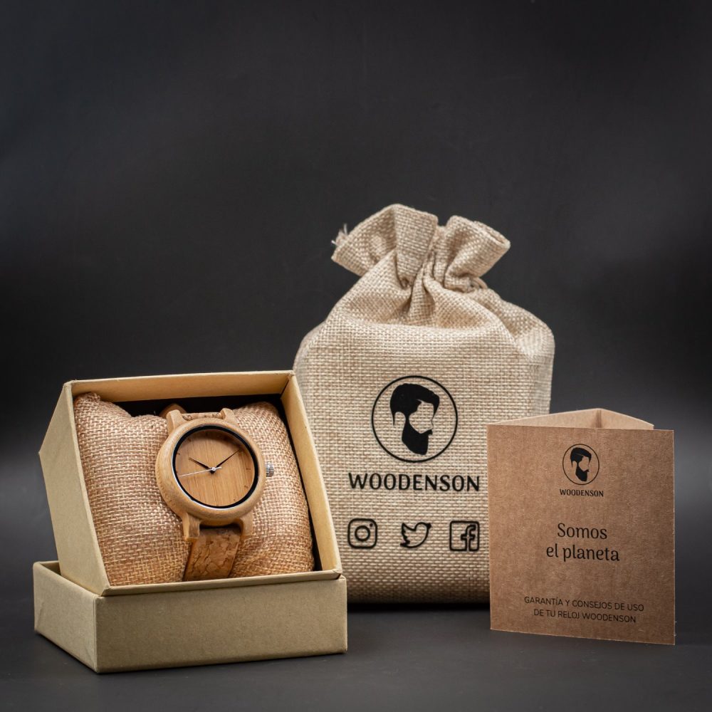 Reloj de madera con correa de corcho Camden Cork 44mm - Imagen 7