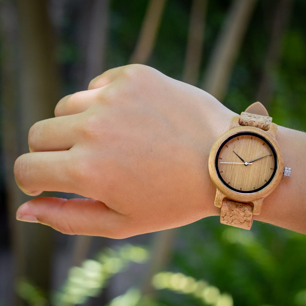 Reloj de madera con correa de corcho Camden Cork 44mm - Imagen 6