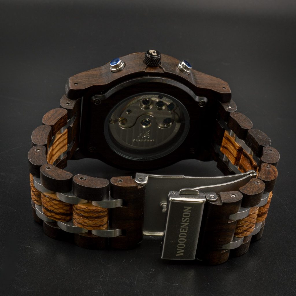 Reloj automático de madera y metal modelo Dundee - Imagen 3