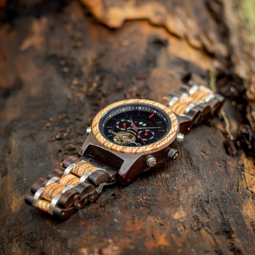 Reloj automático de madera y metal modelo Dundee - Imagen 4