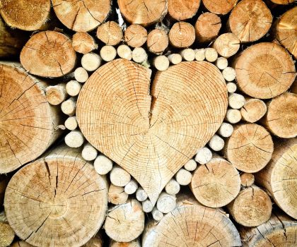 Corazón de Madera Amor por la Madera