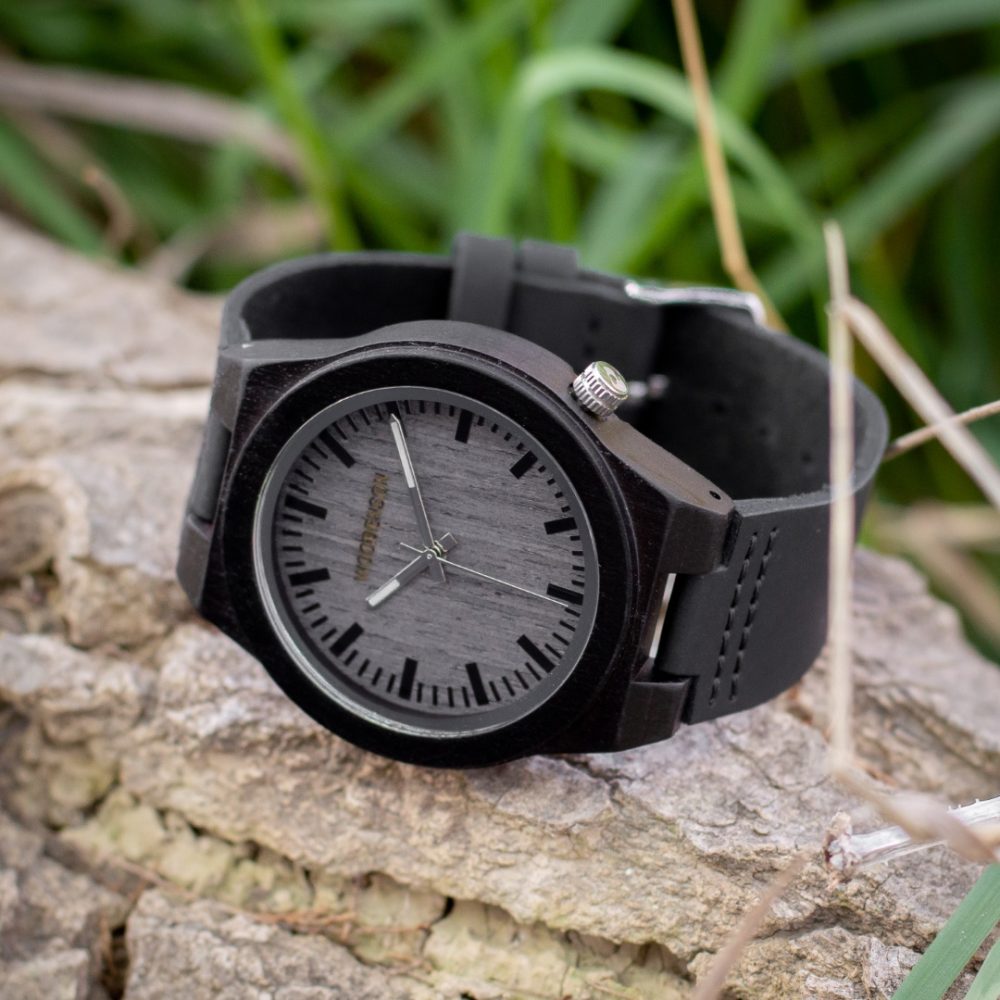 Reloj de madera modelo Kalu Hiru - Imagen 5