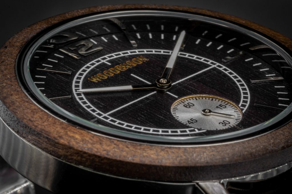 Reloj de Madera de Chacate y Acero Ordesa 44mm - Imagen 7