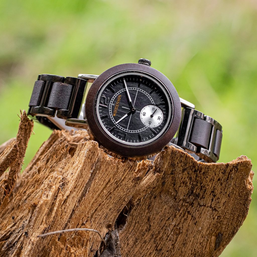 Reloj de Madera de Chacate y Acero Ordesa 39mm