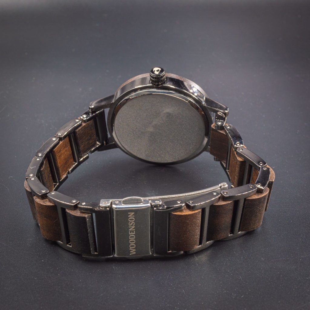 Reloj de Madera de Chacate y Acero Ordesa 39mm - Imagen 4