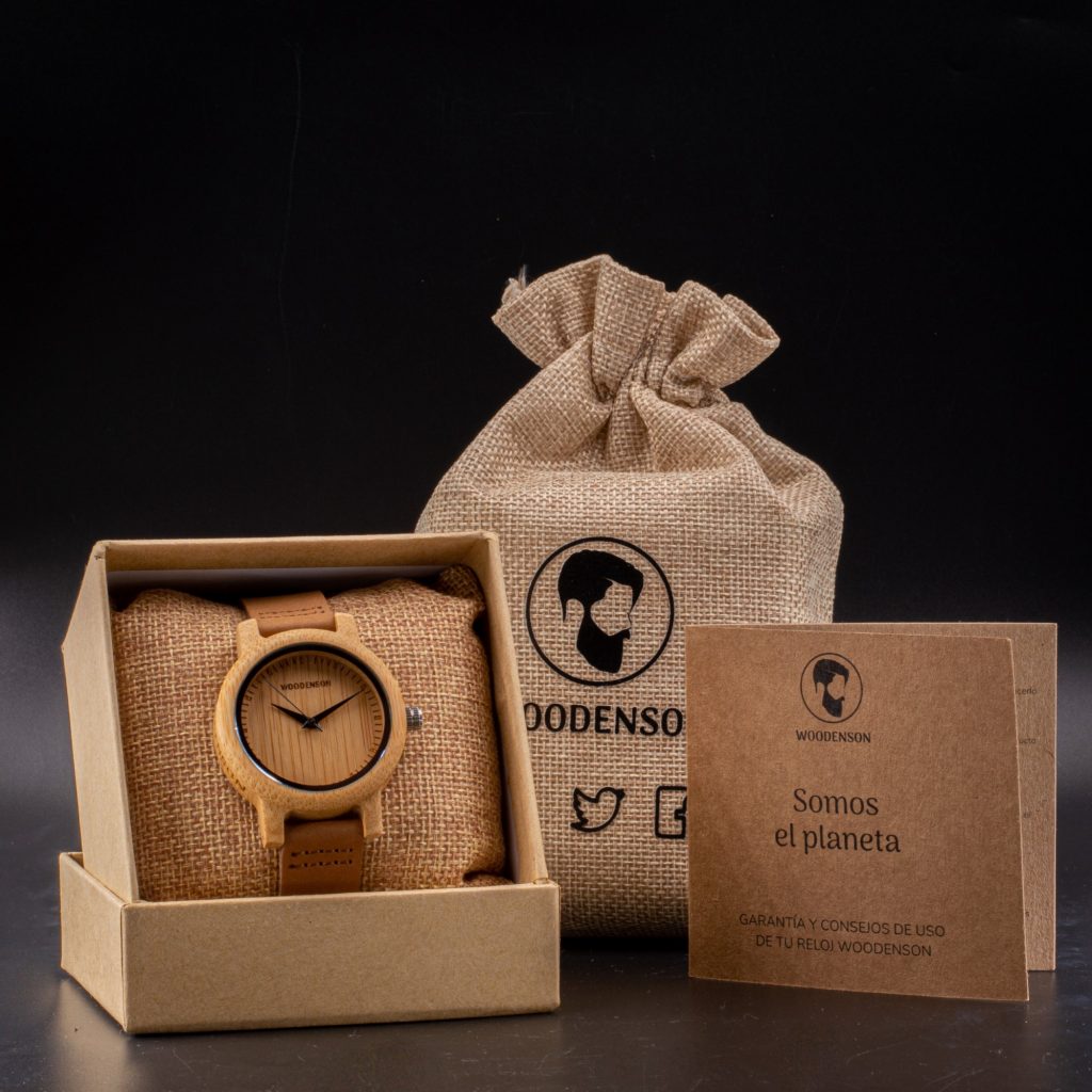 Reloj de Madera de Bambú y serraje modelo Atacama 39mm - Imagen 8