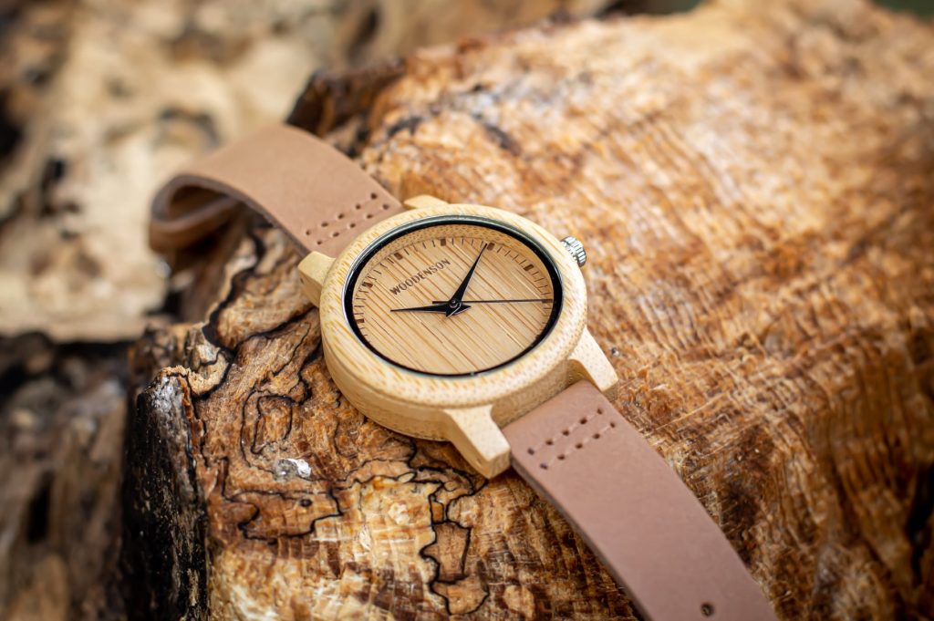 Reloj de Madera de Bambú y serraje modelo Atacama 39mm - Imagen 6