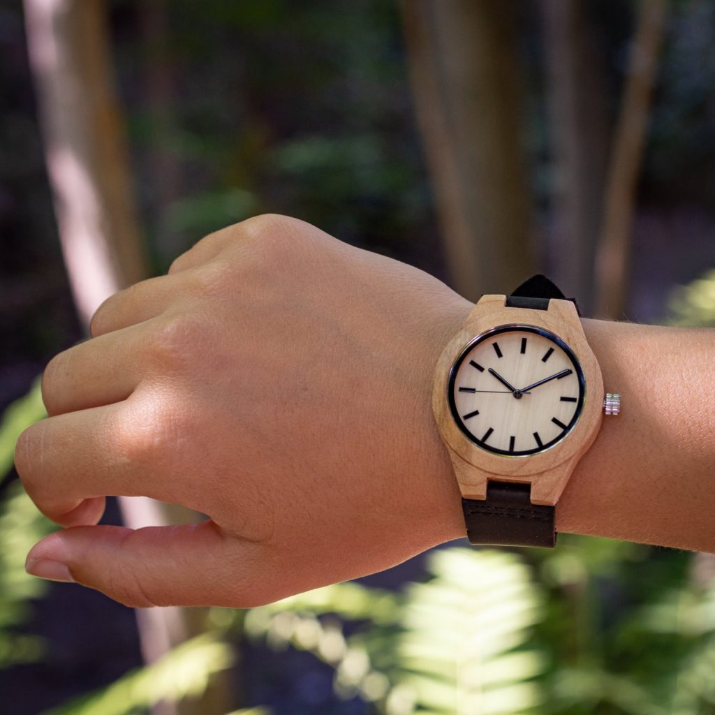 Reloj de madera de arce modelo Taranis 39mm - Imagen 7
