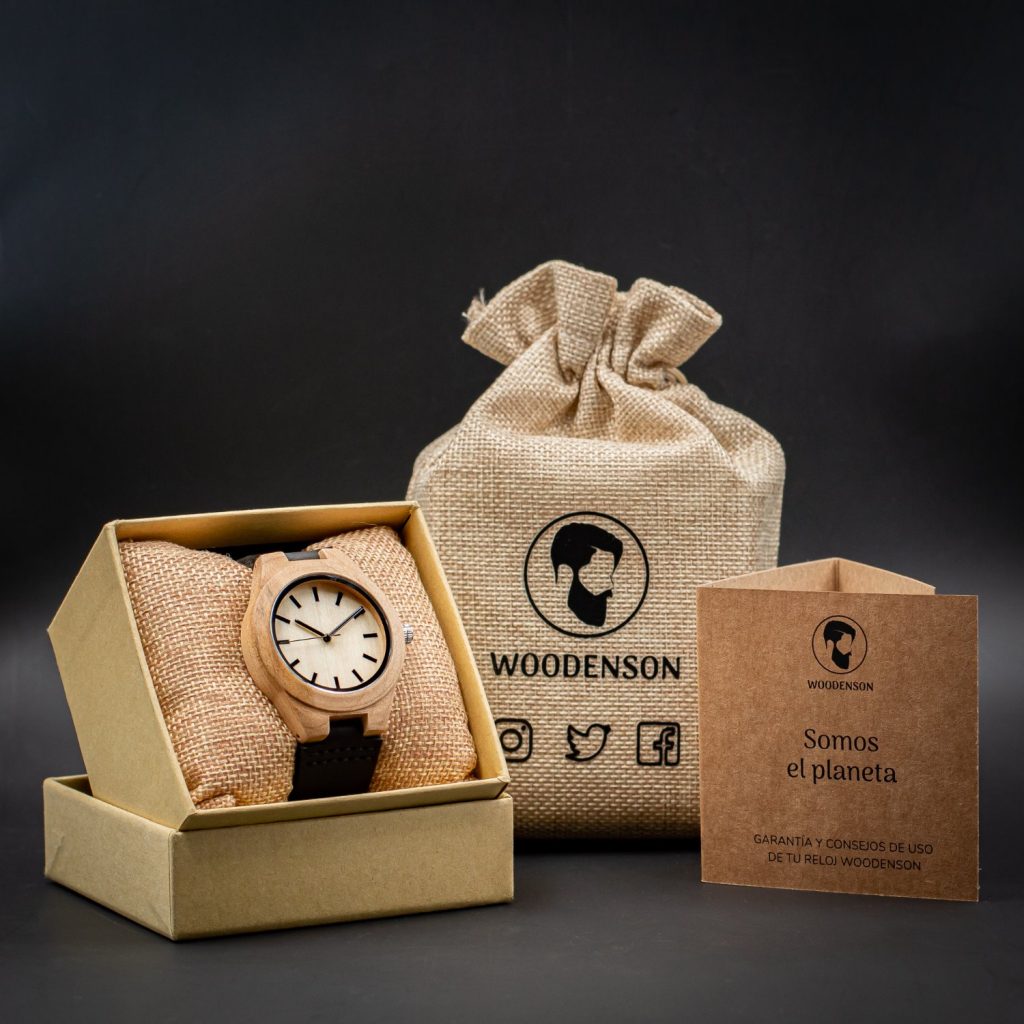Reloj de madera de arce modelo Taranis 39mm - Imagen 8