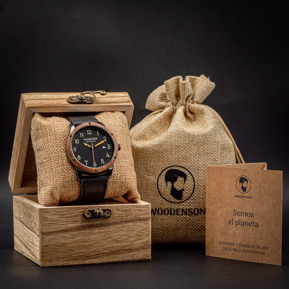 Reloj Automático de Madera de Nogal Fakarava - Imagen 10