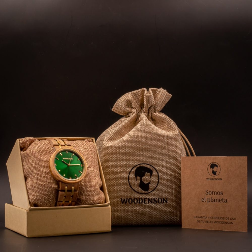 Reloj de madera de olivo Khalid - Imagen 8