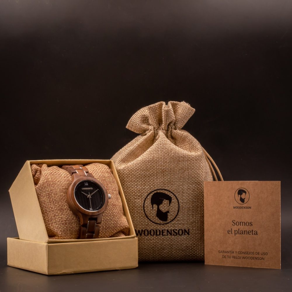 Reloj de madera de nogal Tinigua - Imagen 8