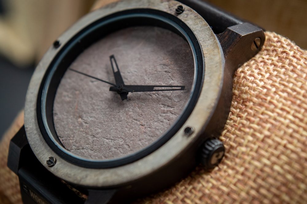 Reloj de Madera y Piedra Modelo Cobá - Imagen 6