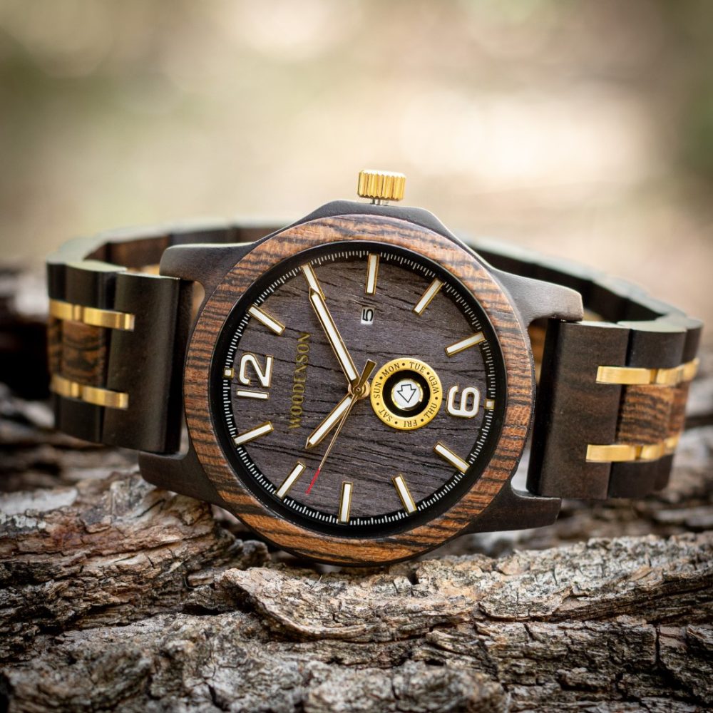 Reloj de Madera de Chacate Negro Fuerteventura - Imagen 6