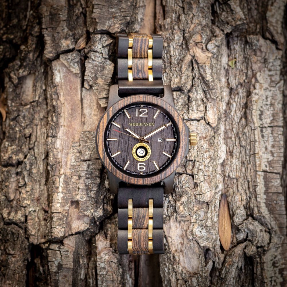 Reloj de Madera de Chacate Negro Fuerteventura - Imagen 7
