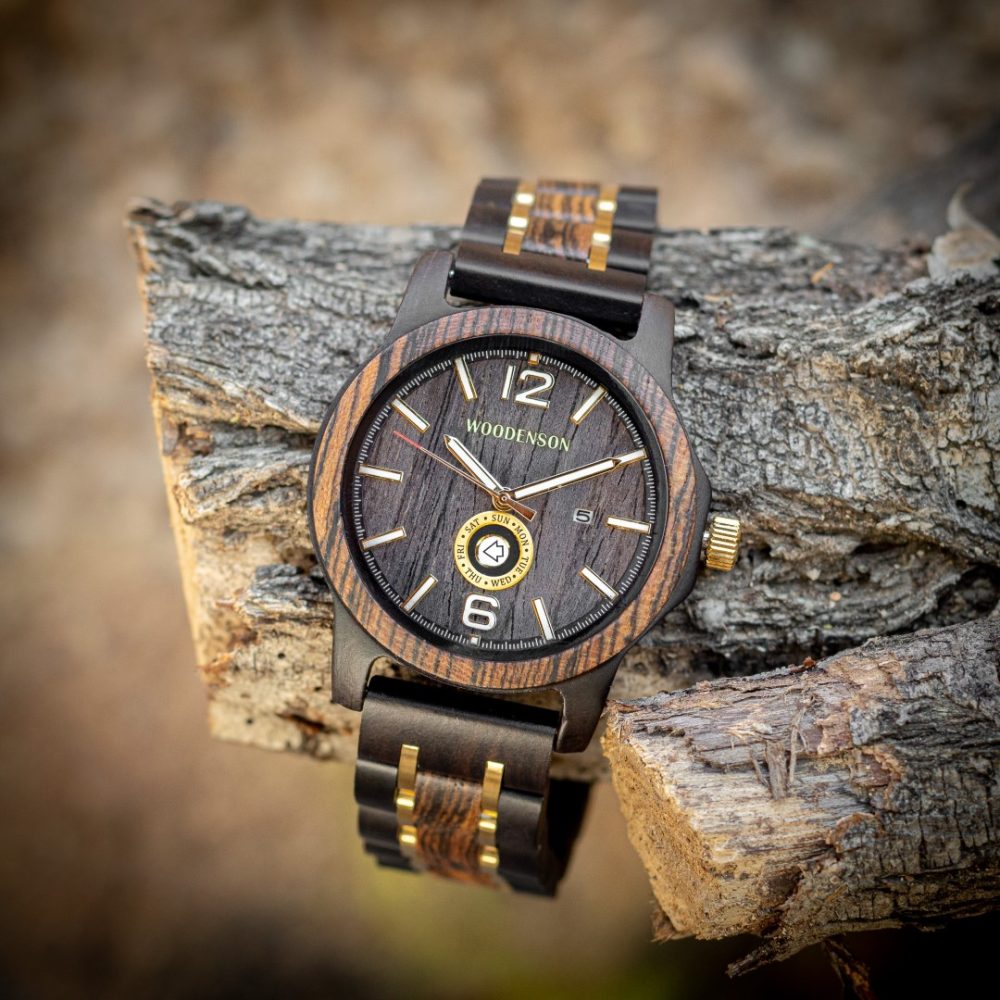 Reloj de Madera de Chacate Negro Fuerteventura - Imagen 8