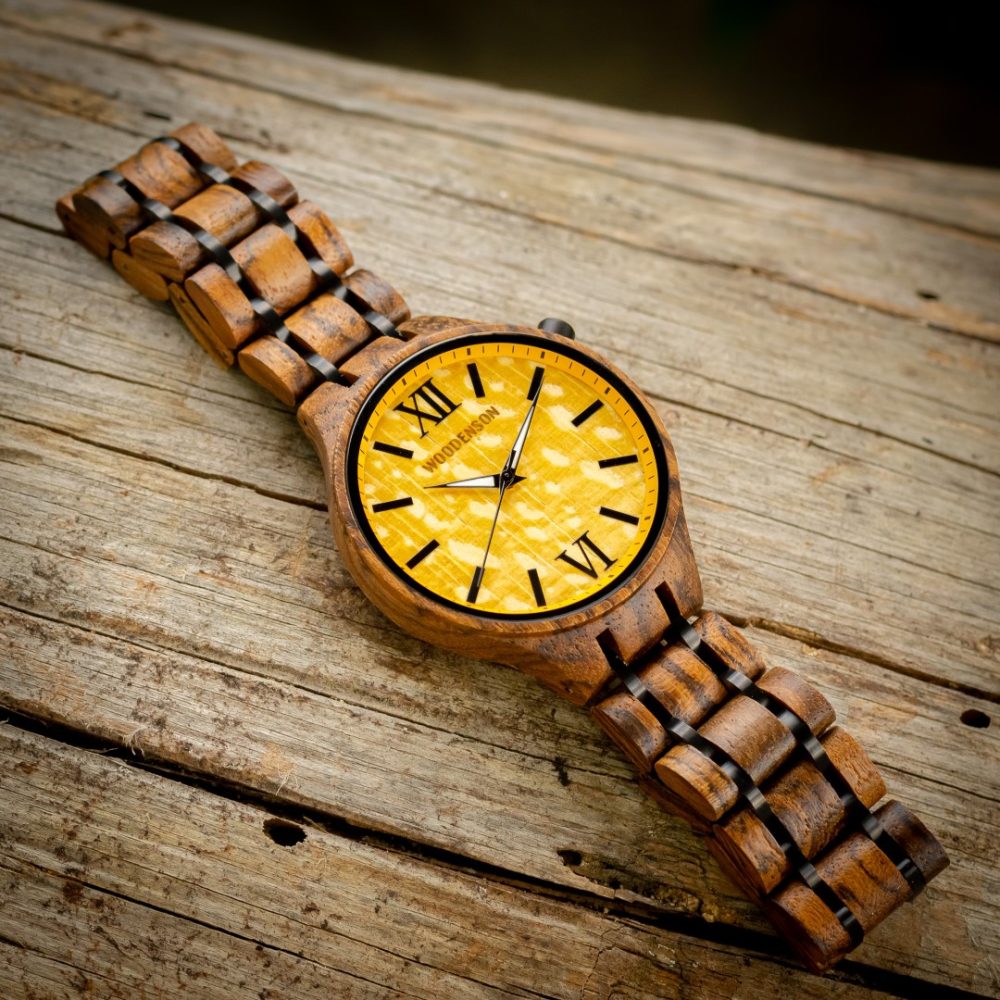 Reloj de madera de serpiente Sahara - Imagen 3