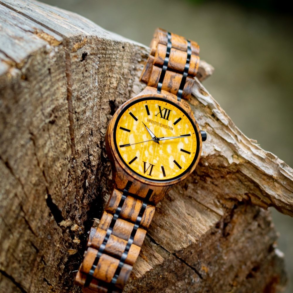 Reloj de madera de serpiente Sahara - Imagen 5