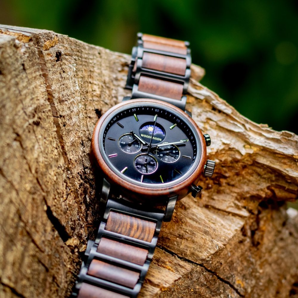 Reloj de Madera de Tigre Teide - Imagen 7