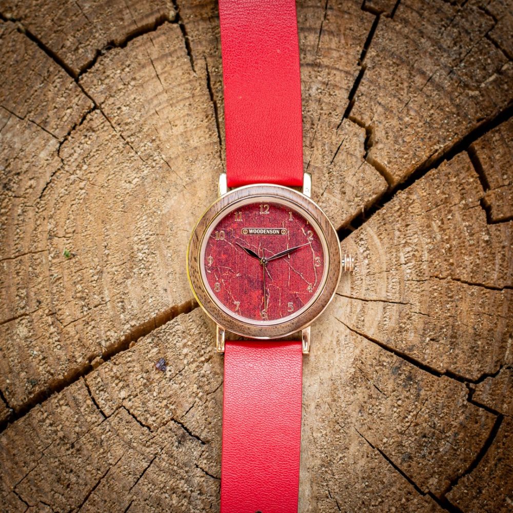 Reloj de madera de Nogal Timanfaya - Imagen 7