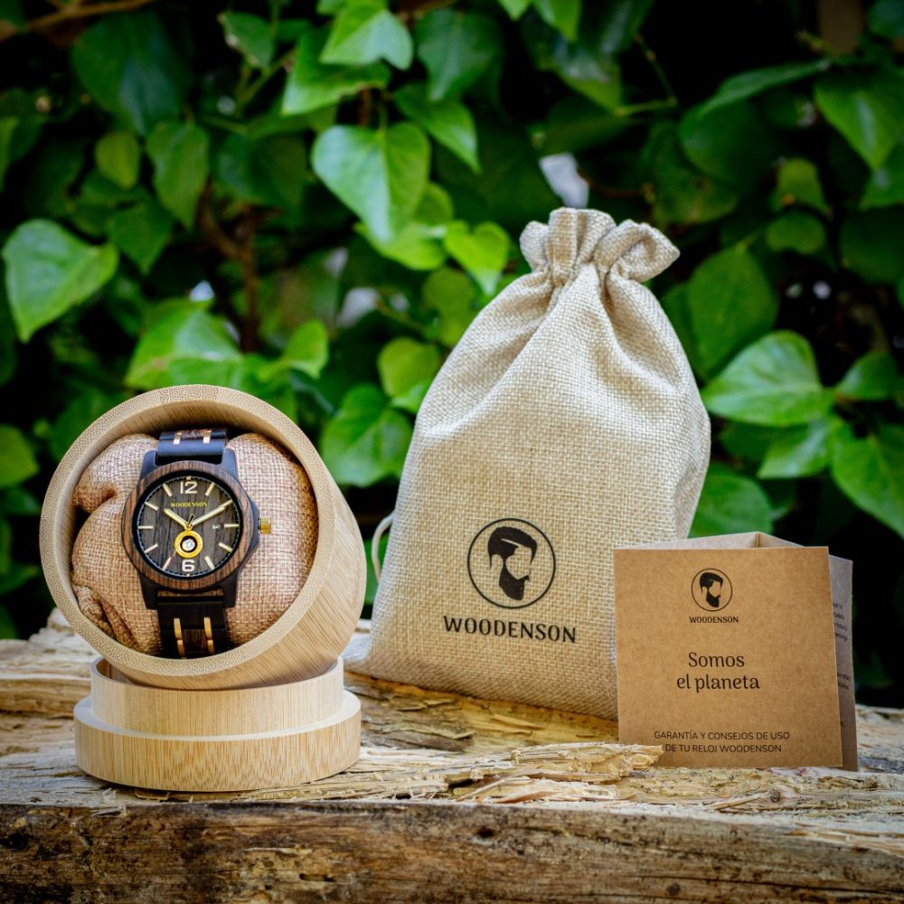 Reloj de Madera de Chacate Negro Fuerteventura - Imagen 10