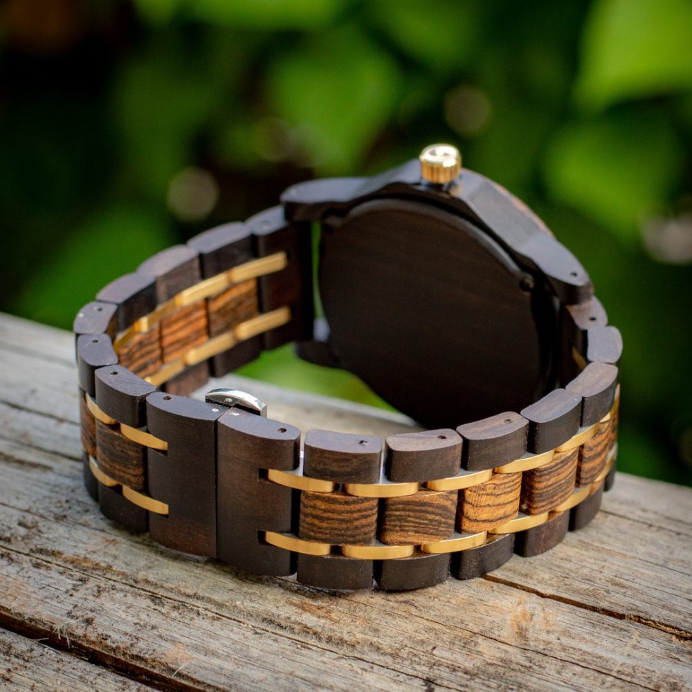 Reloj de Madera de Chacate Negro Fuerteventura - Imagen 4