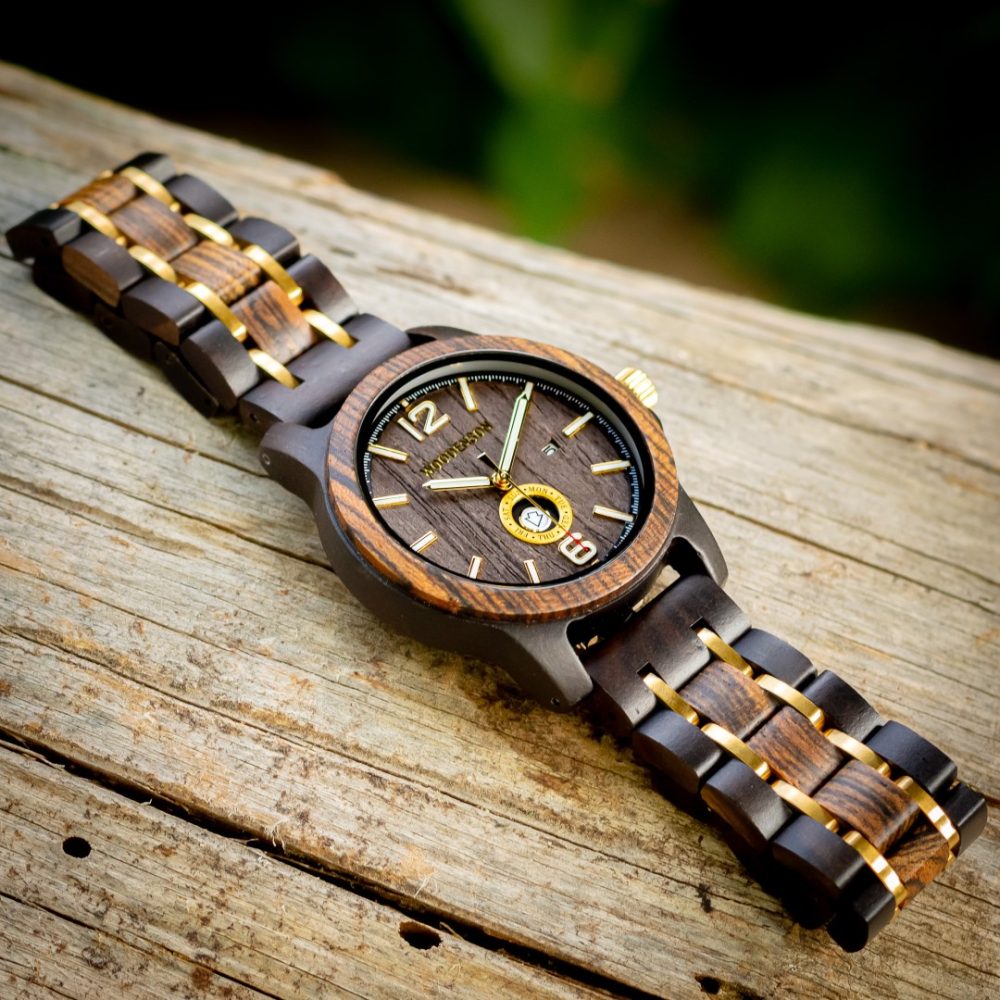 Reloj de Madera de Chacate Negro Fuerteventura - Imagen 3