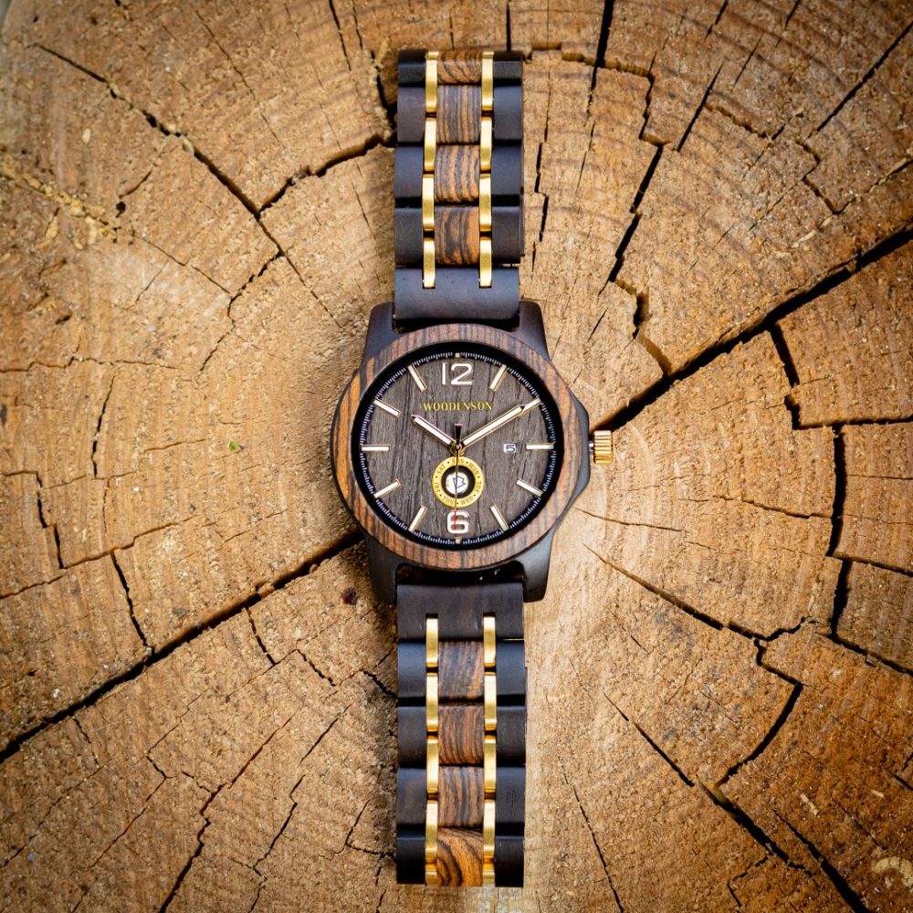 Reloj de Madera de Chacate Negro Fuerteventura - Imagen 5