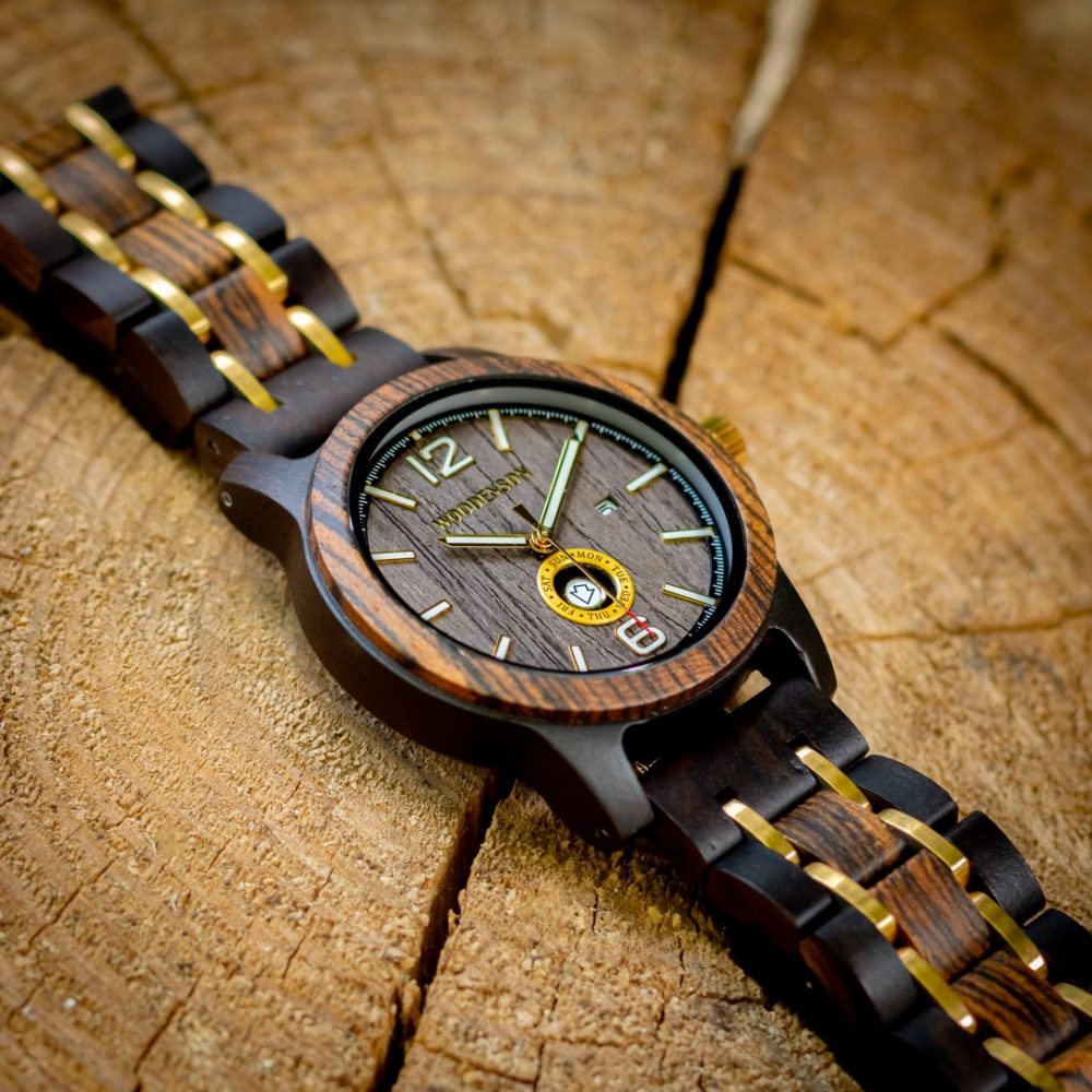 Reloj de Madera de Chacate Negro Fuerteventura - Imagen 9