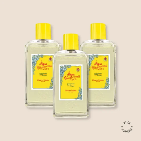 Agua de Colonia Concentrada Álvarez Gómez – Set 3 x 150 ml